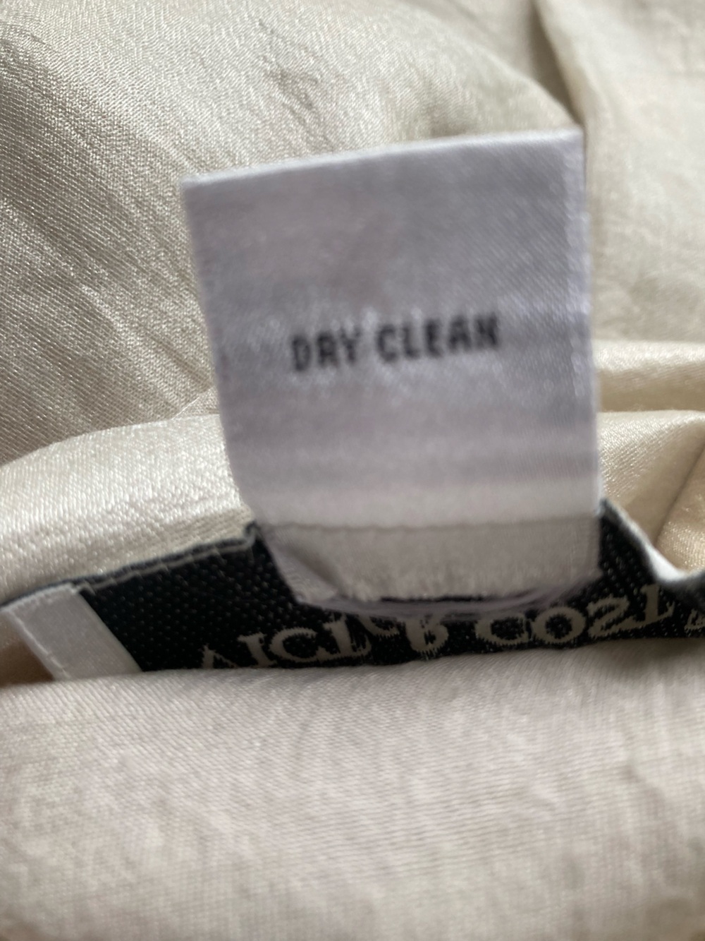 Victor Costa Soft Cream Satin-Look Pants - Picture 7 of 10